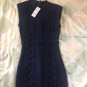 BeBe Lace up Bandage Dress